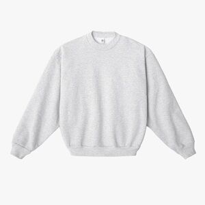 Los Angeles Apparel Crewneck Sweatshirt - Heather Gray size medium